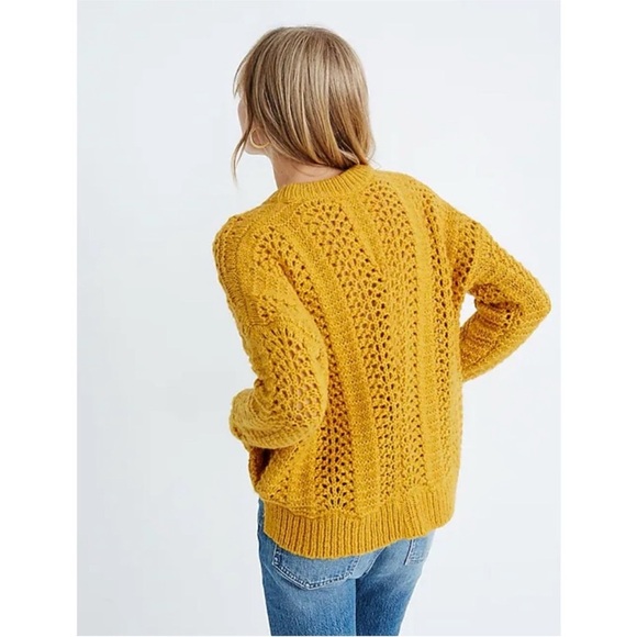 Madewell Windemere Pointelle Apalca Wool
Pullover Sweater, Golden Sunset - xs - Picture 3 of 7
